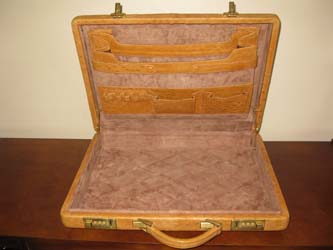 Ostrich Skin Briefcase