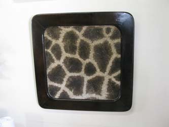 Picture Frames with animal Skin Insert